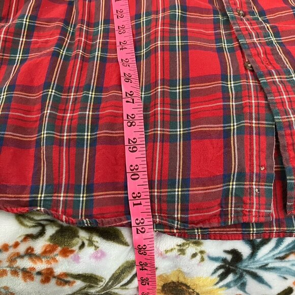 Vintage Viyella Shirt Mens XXL Plaid Tartan Button Front Cotton Wool Made Canada - Picture 6 of 6